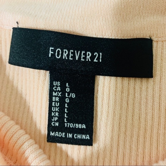 FORVER 21•cold shoulder knit sweater size L - Picture 6 of 6